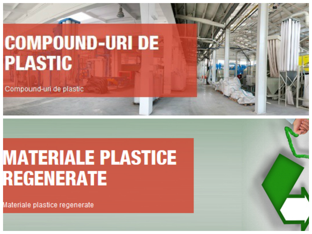 Regenerated raw materials, such as: r-PP,r-PS, r-ABS; Compounds, such as: filler, colored compounds ...